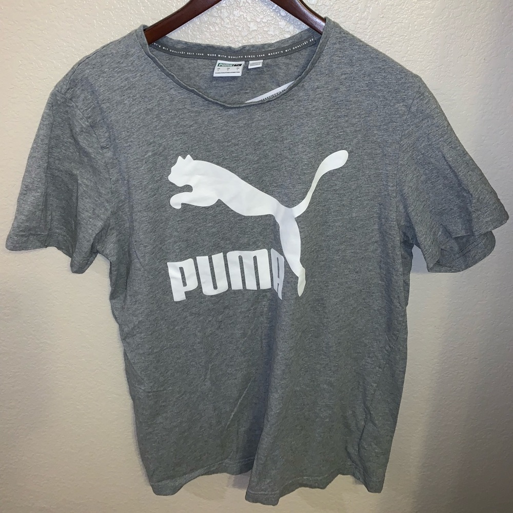 Puma unisex short sleeve gray tee